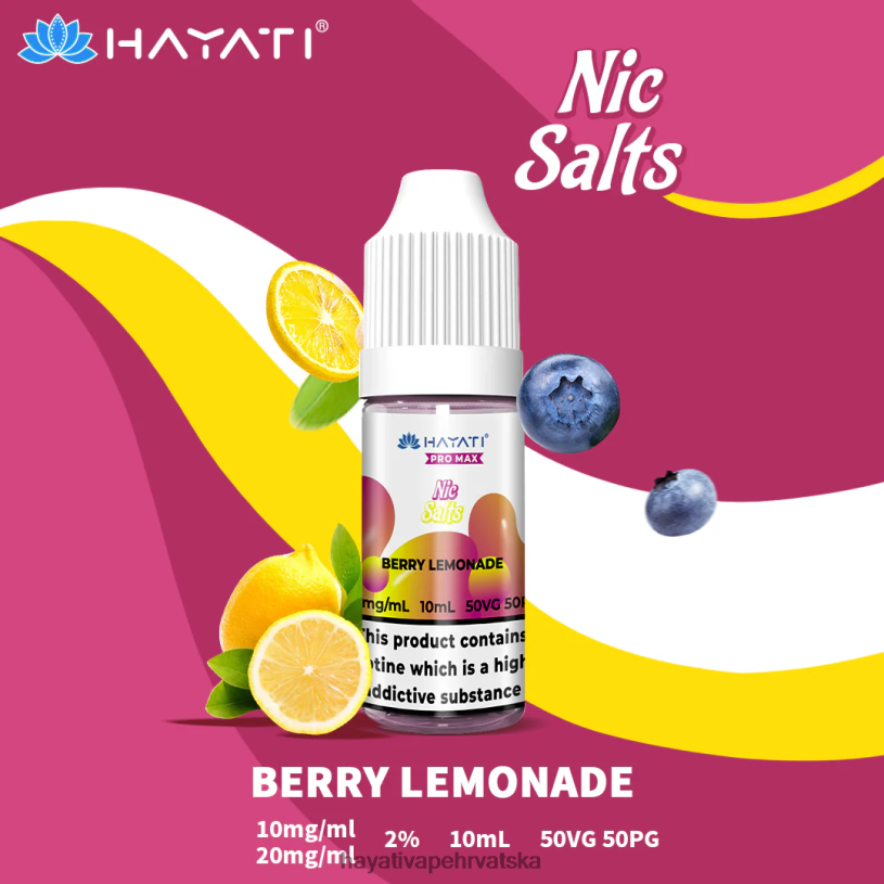 Hayati Flavour List - Hayati Pro Max ničke soli 0D4PD228 limunada od bobičastog voća