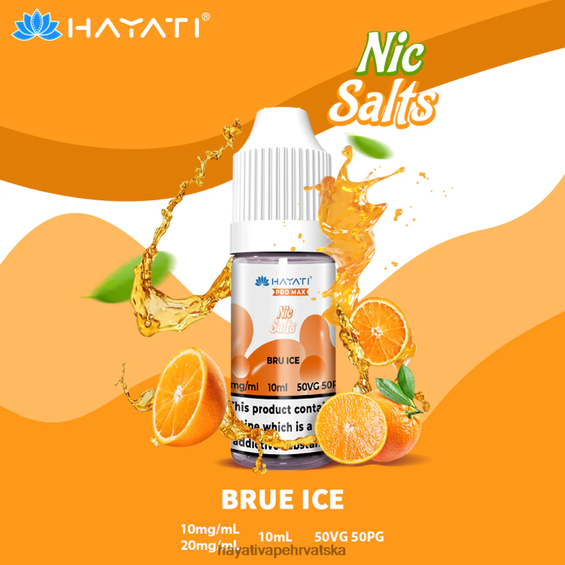 Hayati Flavour List - Hayati Pro Max ničke soli 0D4PD248 brue ice