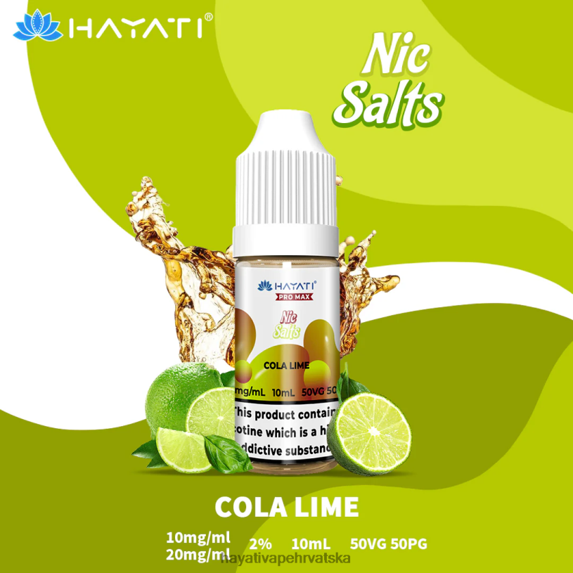 Hayati Flavours Hrvatska - Hayati Pro Max ničke soli 0D4PD237 cola limeta