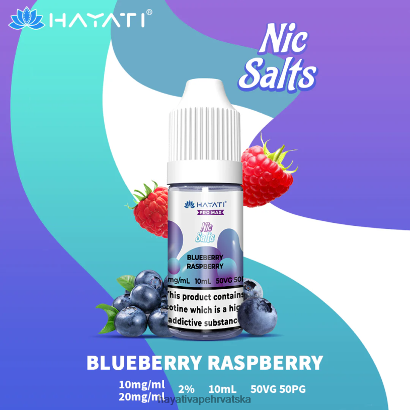 Hayati Vape Near Me - Hayati Pro Max ničke soli 0D4PD235 borovnica malina
