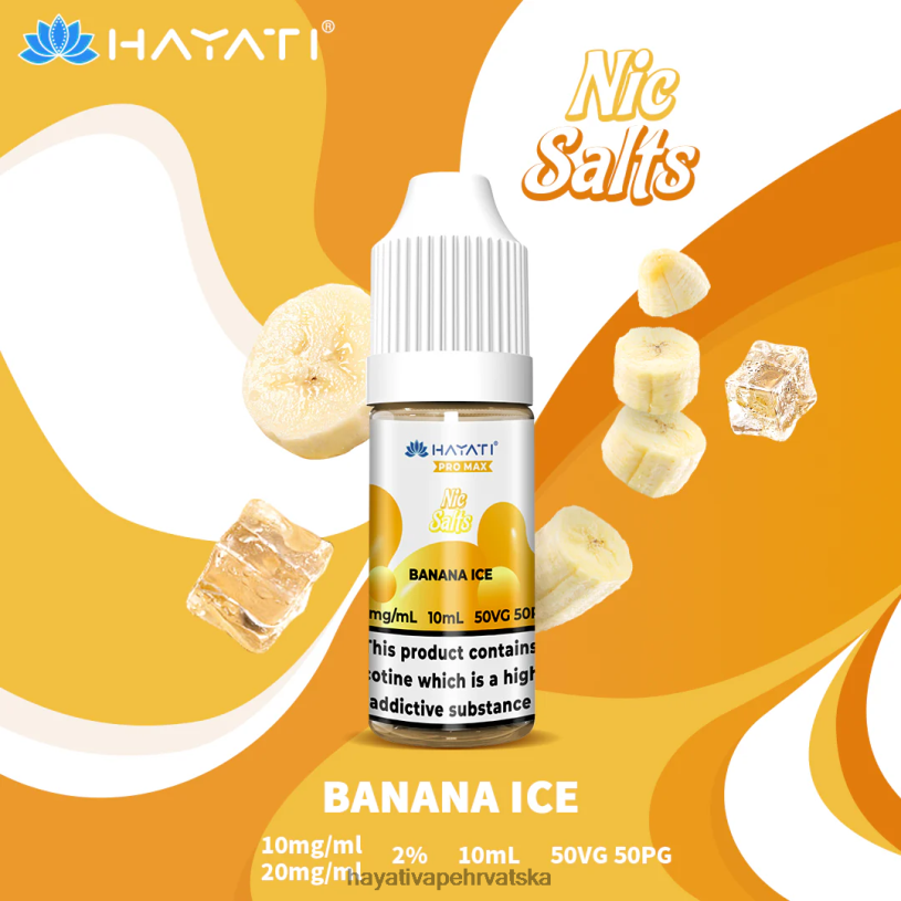 Hayati Vapes Wholesale - Hayati Pro Max ničke soli 0D4PD230 led od banane