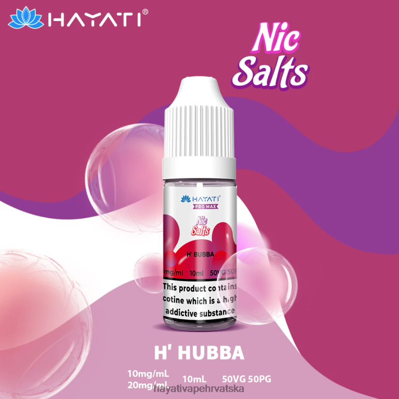 Hayati Vapes Wholesale - Hayati Pro Max ničke soli 0D4PD250 h'hubba