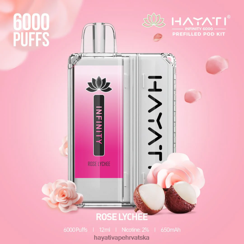 Hayati Flavour List - Hayati Infinity 6000 kompleta mahuna 0D4PD158 ruža liči