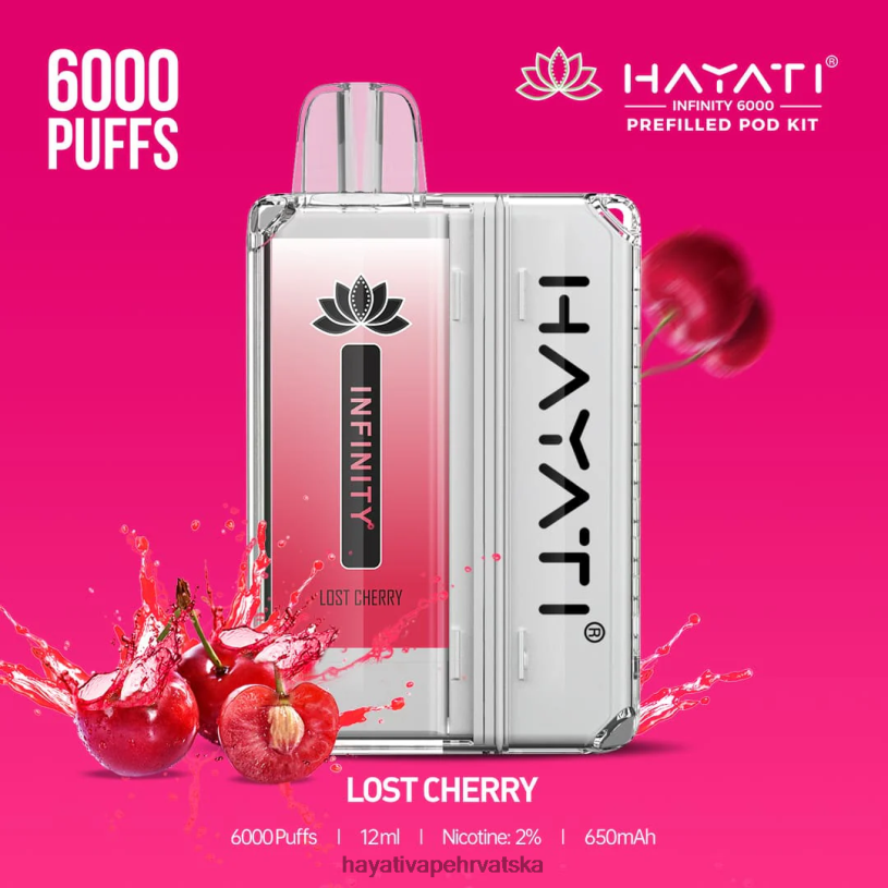 Hayati Vape Flavours - Hayati Infinity 6000 kompleta mahuna 0D4PD154 izgubljena trešnja