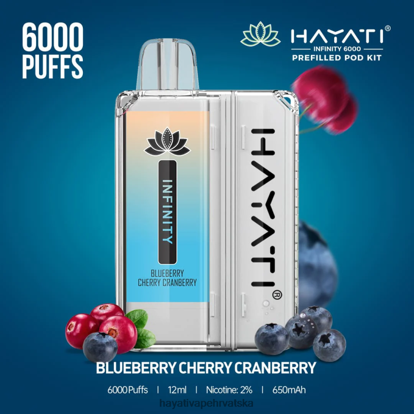 Hayati Vape Near Me - Hayati Infinity 6000 kompleta mahuna 0D4PD145 borovnica trešnja brusnica
