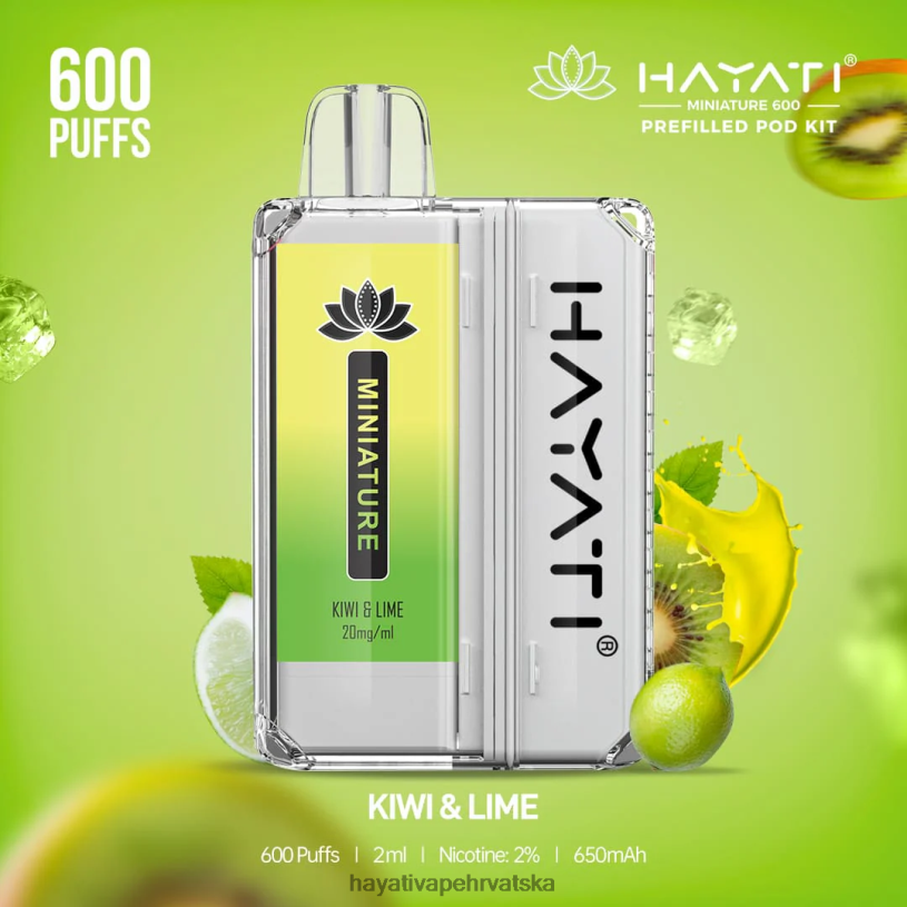 Hayati Flavour List - Hayati Miniature 600 kompleta mahuna 0D4PD38 kivi & limeta