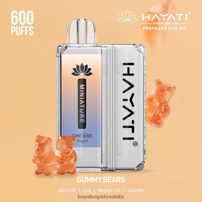 Hayati Flavours Hrvatska - Hayati Miniature 600 kompleta mahuna 0D4PD37 Gumeni medvjedići