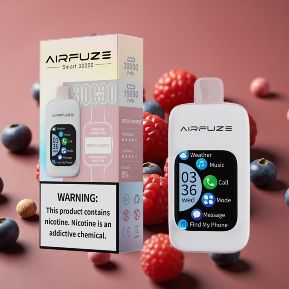 AirFuze Smart 30000 Puffs Jednokratna Pod - 5%, 900mAh, Type-C, Jagodna Eksplozija