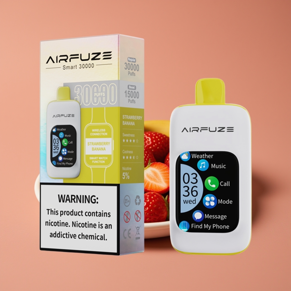 AirFuze Smart 30000 Puffs Jednokratna Pod Jagoda Banana, 5%, 900mAh, Type-C