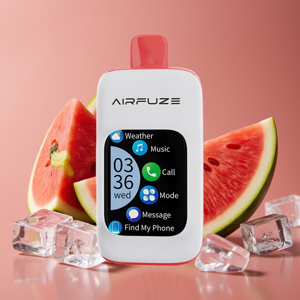 AirFuze Smart 30000 Puffs Jednokratna Pod Lubenica Led, 5% nikotina, 900mAh, Type-C