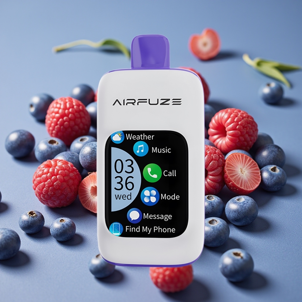AirFuze Smart 30000 Puffs Jednokratna Pod Plavi Razz Ice, 5%, 900mAh, Type-C