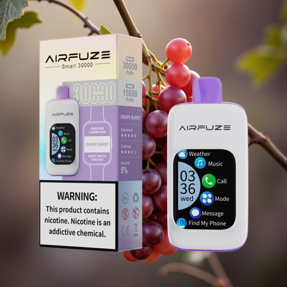 AirFuze Smart 30000 Pufova Jednokratna Pod Grožđe Eksplozija, 5%, 900mAh, Type-C