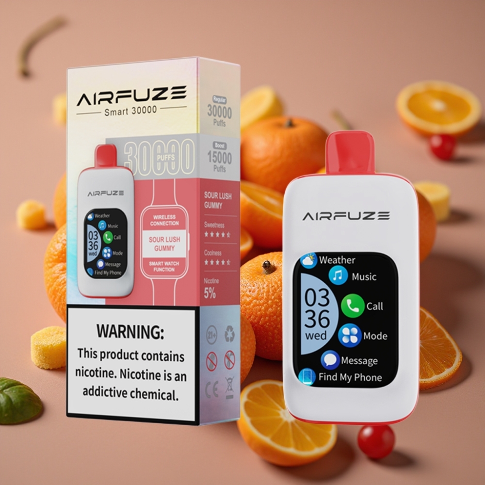 AirFuze Smart 30000 Pufova Jednokratna Pod Kisela Gumenica, 5%, 900mAh, Type-C