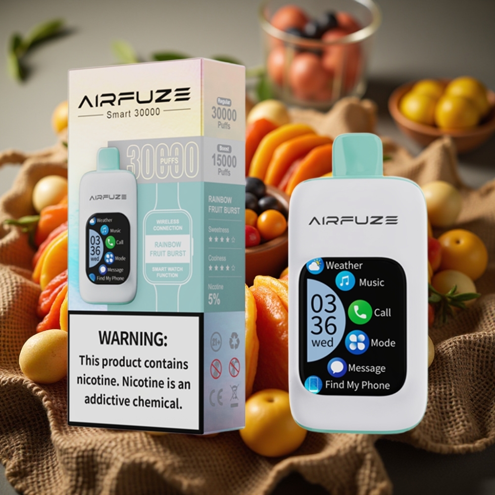AirFuze Smart 30000 Pufova Jednokratna Pod Rainbow Voćni Eksplozija, 5%, 900mAh, Type-C