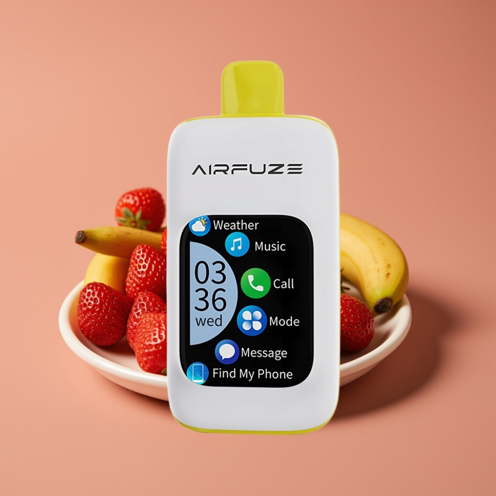 Airfuze Smart Pro 40000 Puffs Jagoda Banana, 900mAh, 20ml, 2%/5% Nikotina