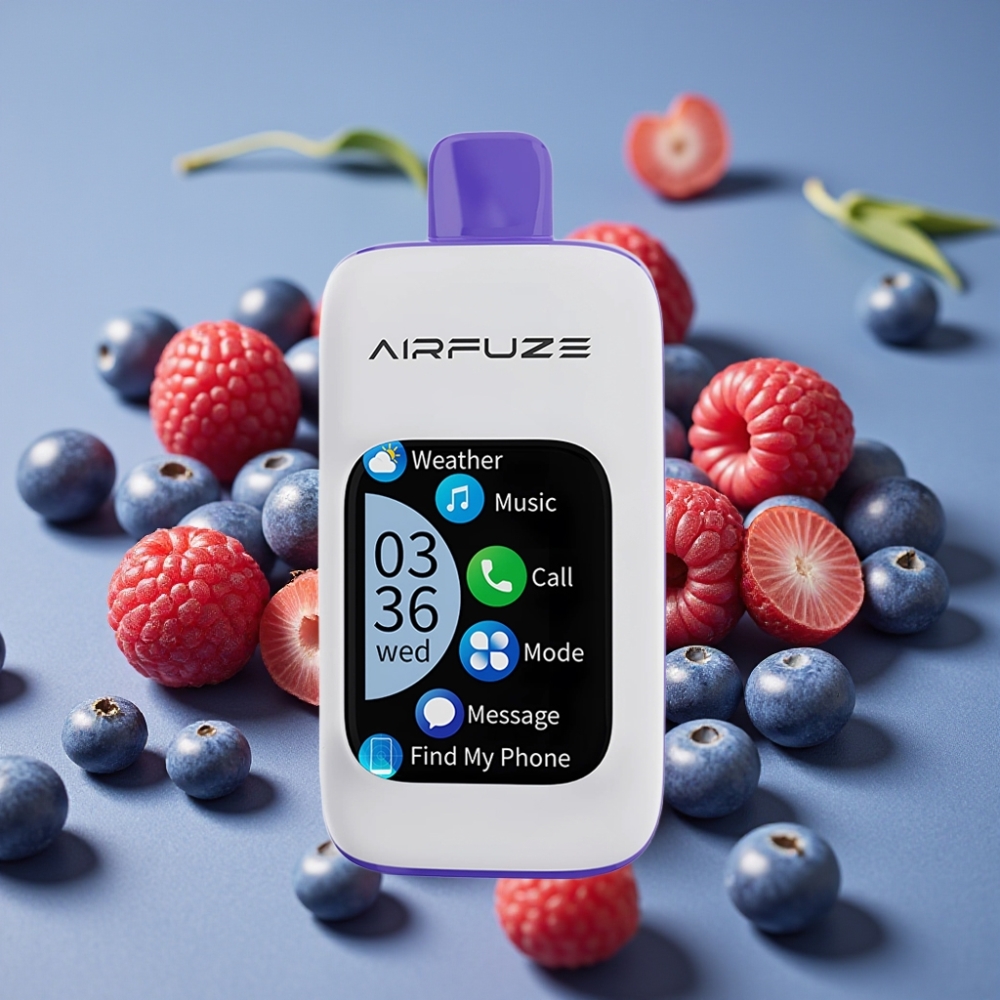 Airfuze Smart Pro 40000 Puffs Plavi Razz Led 20ml 900mAh 2%/5% Nikotina