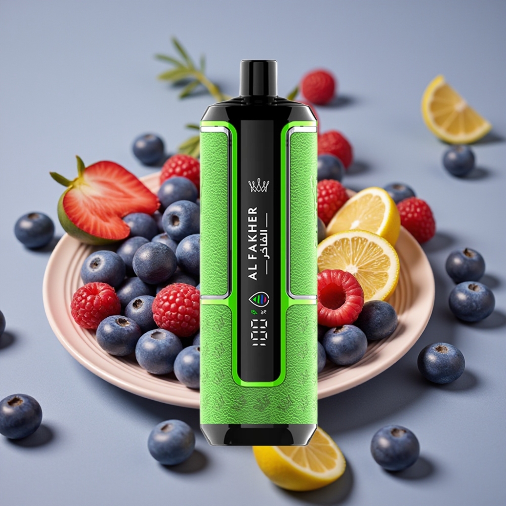 Al Fakher Crown Bar 15K Hypermax Jednokratna Vape Kit Plavi Malina Limunada 22ml 15000 pufova