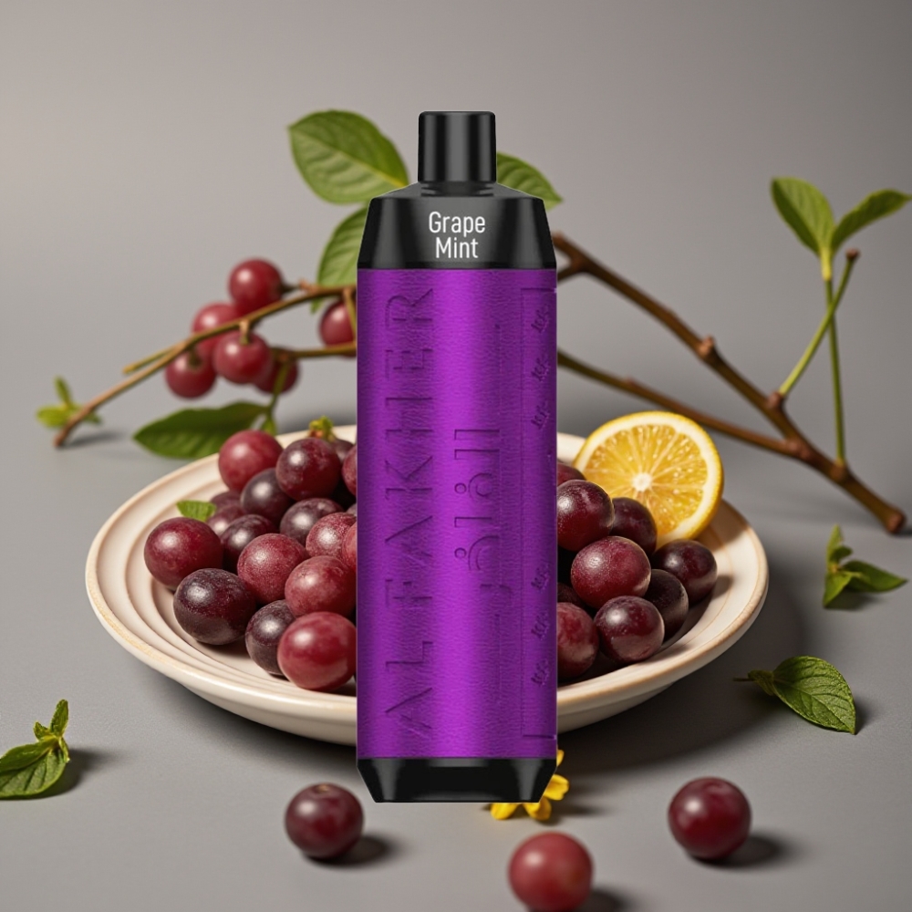 Al Fakher Crown Bar 8000 Crystal Jednokratna Vape Grožđe Metvica – 18ml, 5mg, 8000 Puffs