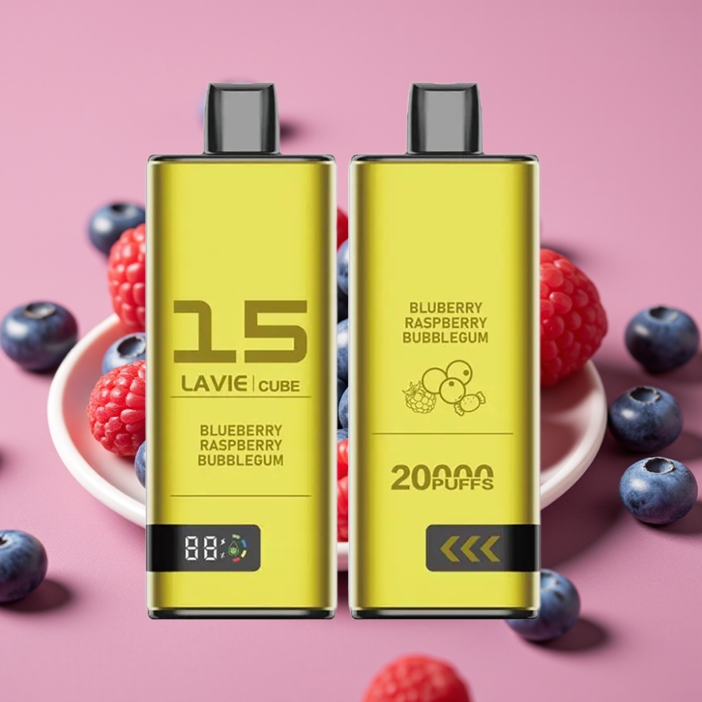 Lavie Cube 20000 Puffs Jednokratna Vape Borovnica Malina Bubblegum 28ML 5% Type C