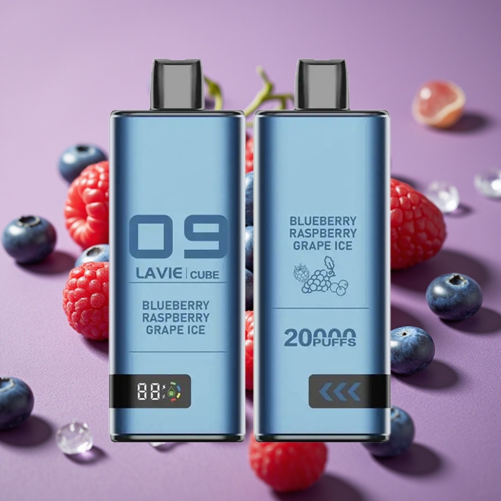 Lavie Cube 20000 Puffs Jednokratna Vape Borovnica Malina Grožđe Ice, 28ML, 5%