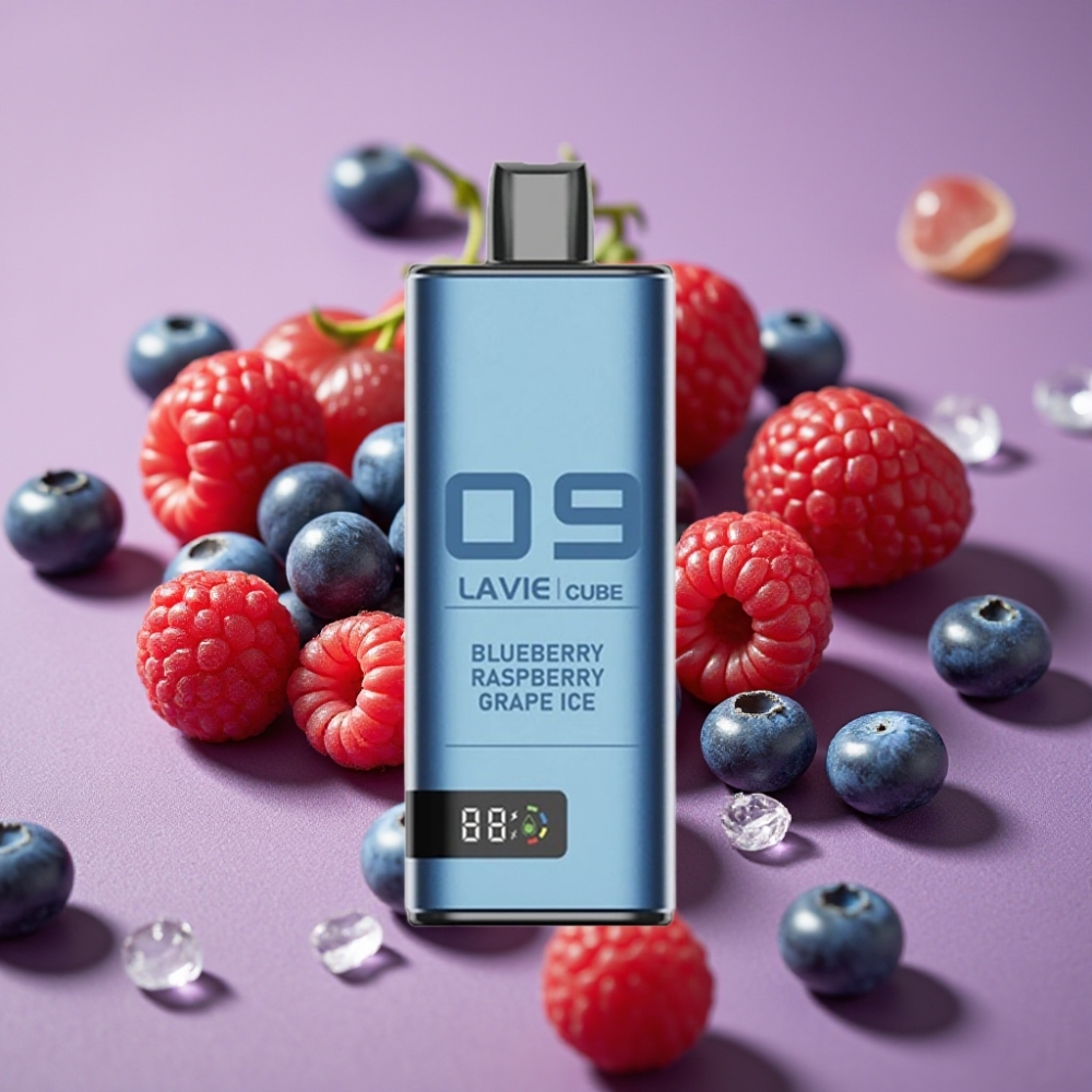 Lavie Cube 20000 Puffs Jednokratna Vape Borovnica Malina Grožđe Ice, 28ML, 5%