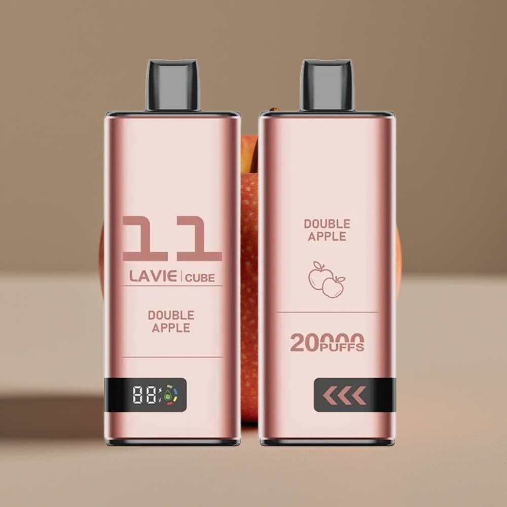 Lavie Cube 20000 Puffs Jednokratna Vape Dvostruka Jabuka, 28ML, 600mAh