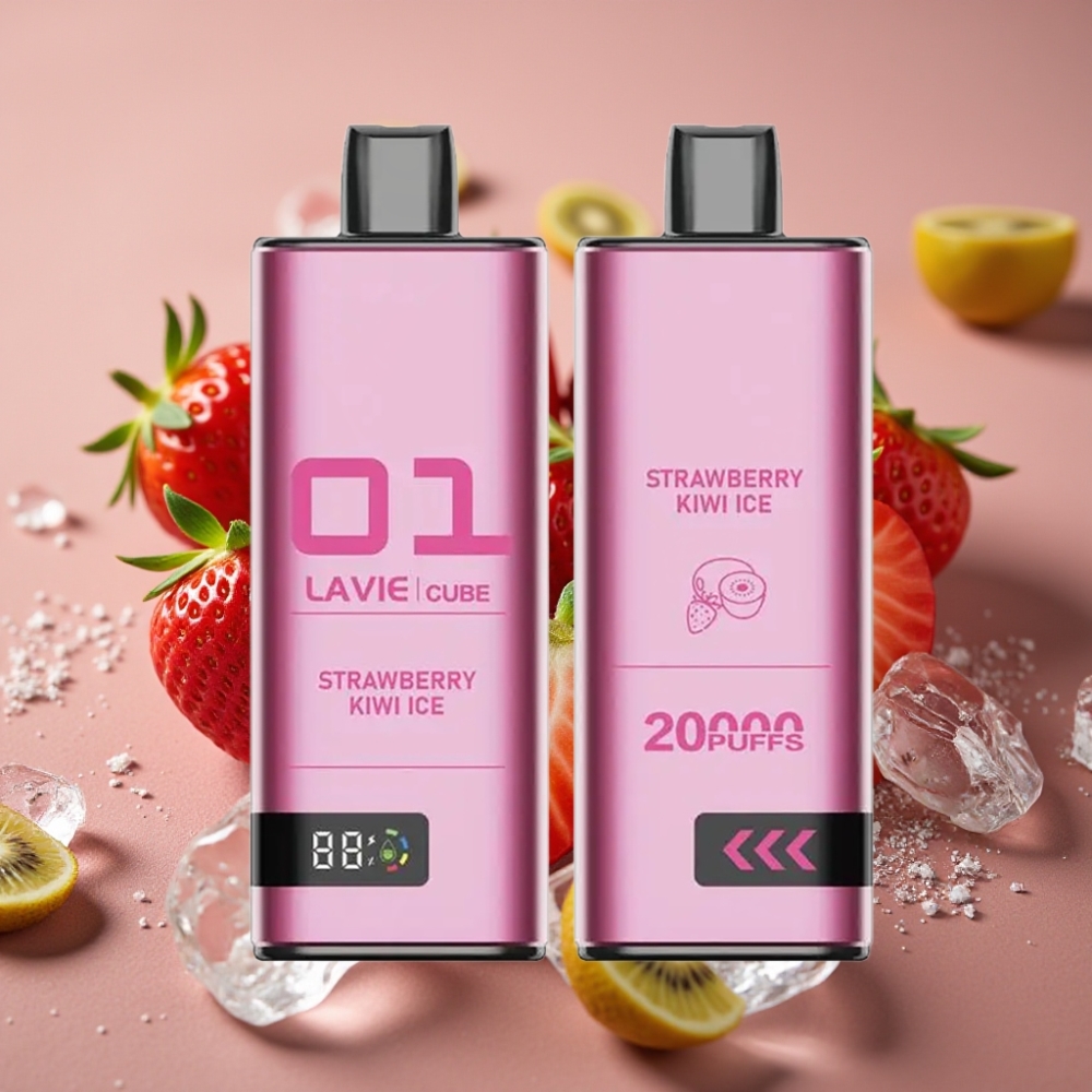 Lavie Cube 20000 Puffs Jednokratna Vape Jagoda Kivi Led 28ML 600mAh Type C