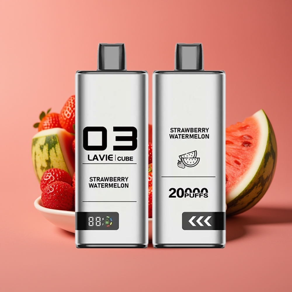 Lavie Cube 20000 Puffs Jednokratna Vape Jagoda Lubenica, 28ML, 5% nic, Type C