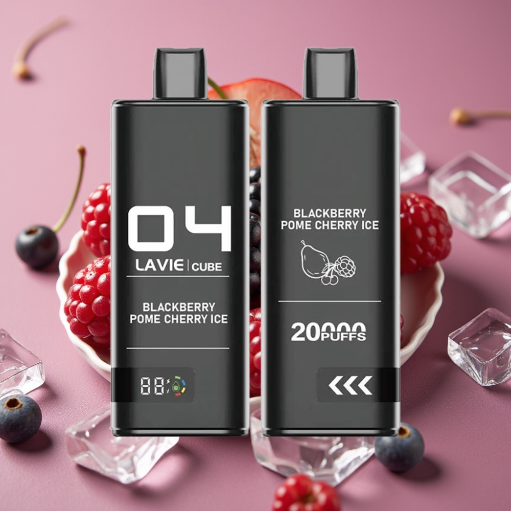 Lavie Cube 20000 Puffs Jednokratna Vape Kupina Trešnja Led 28ML 5% Type C