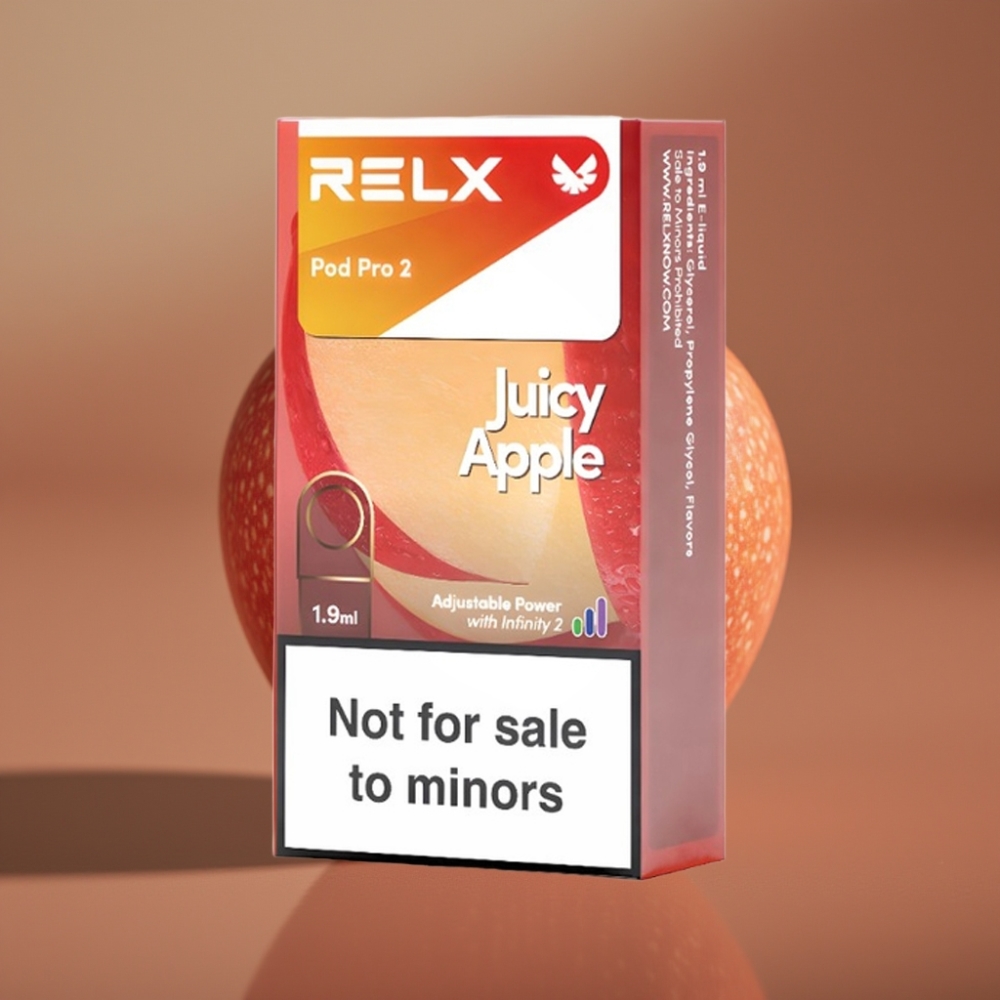 RELX Pod Pro 2 0% Nikotina, 600 pufova, 1.9ml, Sokasto Jabuka