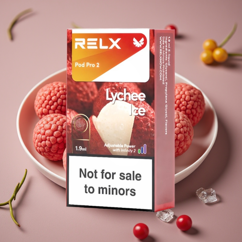 RELX Pod Pro 2 0% nikotina, 600 puševa, 1.9ml, Litchi Ice