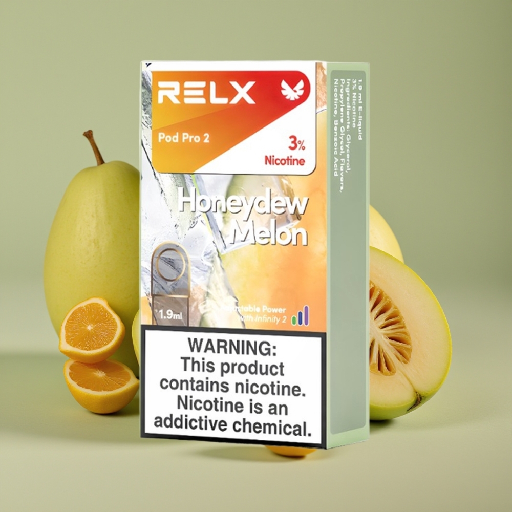 RELX Pod Pro 2 Medena dinja, 3% nikotina, 1.9ml, 600 pufova