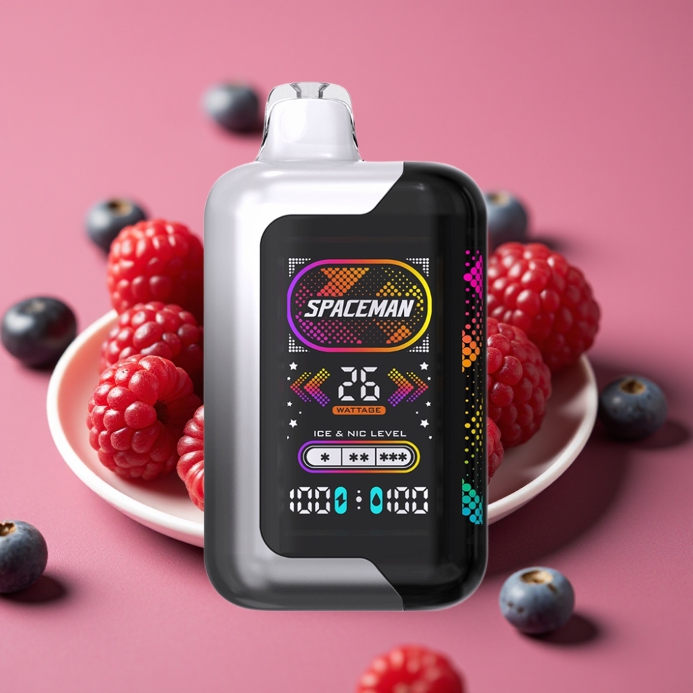 SMOK SPACEMAN SP40000 Jednokratna Vape Bez Nikotina 20ml 40000 pufova 1000mAh Tip-C Blackberry Razz