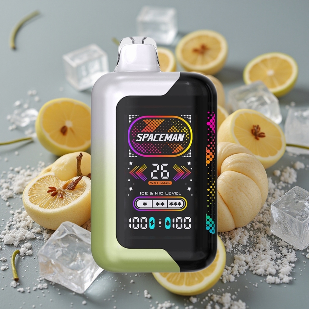 SMOK SPACEMAN SP40000 Zero Nic Jednokratna 20ml 0% nikotina 40000 pufova 1000mAh Bijeli Grožđe Led