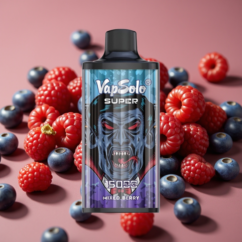Vapsolo Super 15000 Puffs Jednokratna Vape Mješovito Voće, 40ml, 850mAh, Type-C