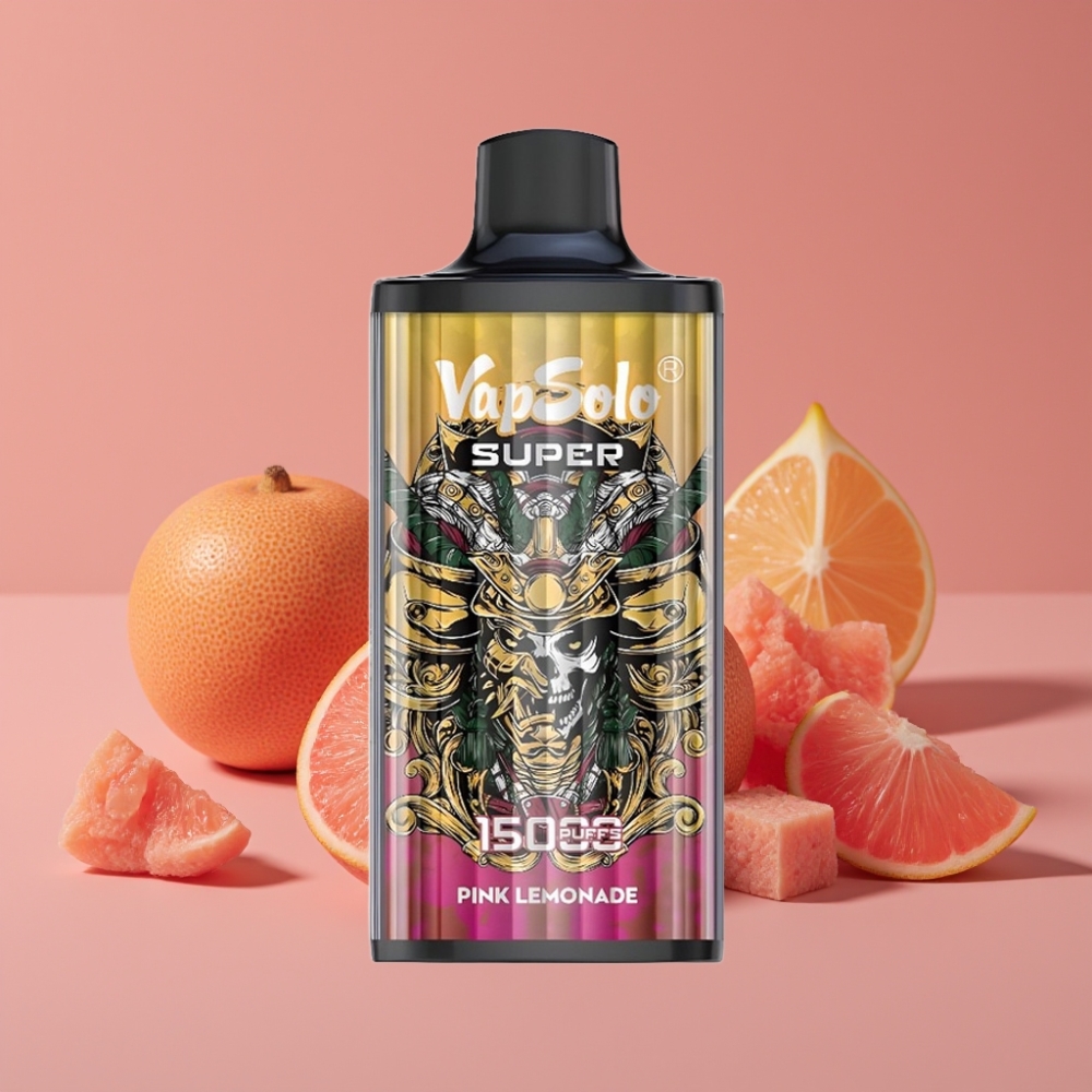 Vapsolo Super 15000 Puffs Super Ružičasti Limunad, 40ml, 850mAh, Type-C