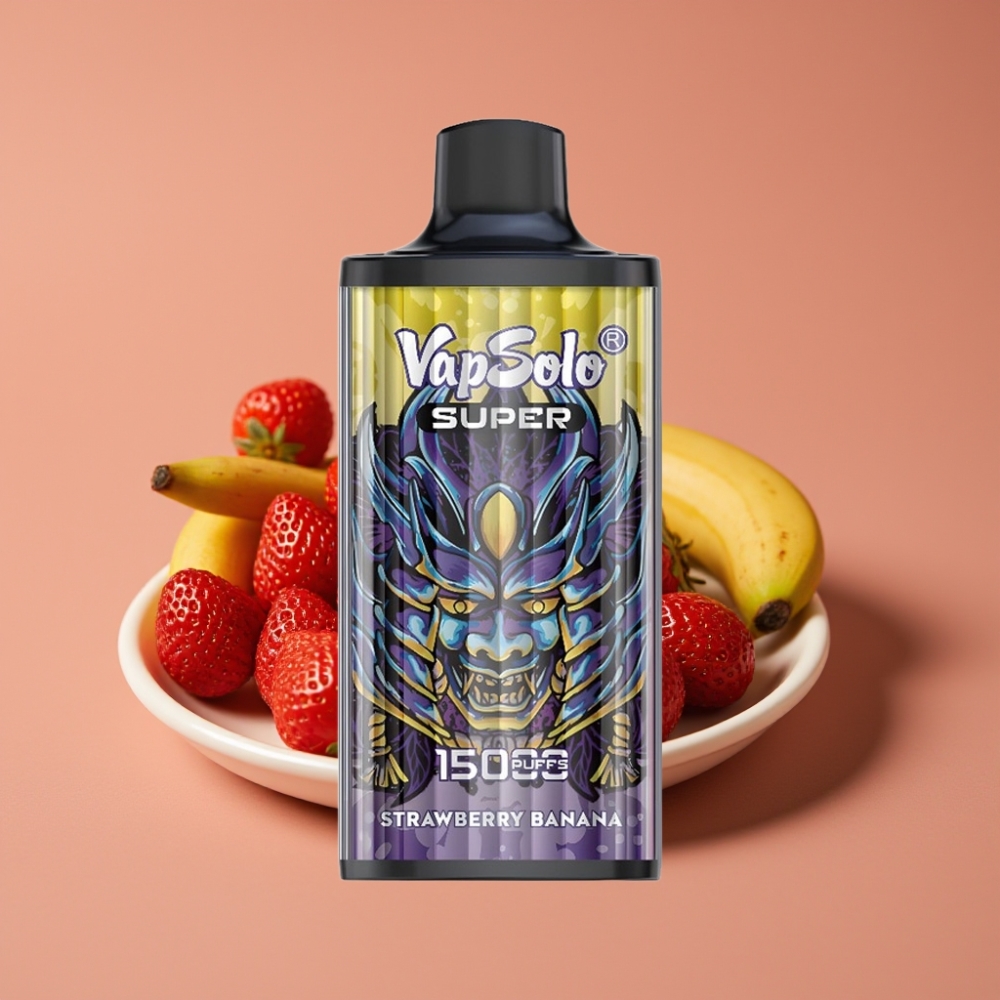 Vapsolo Super 15000 puffs Jagoda Banana 40ml 20/50mg/ml 850mAh Type-C