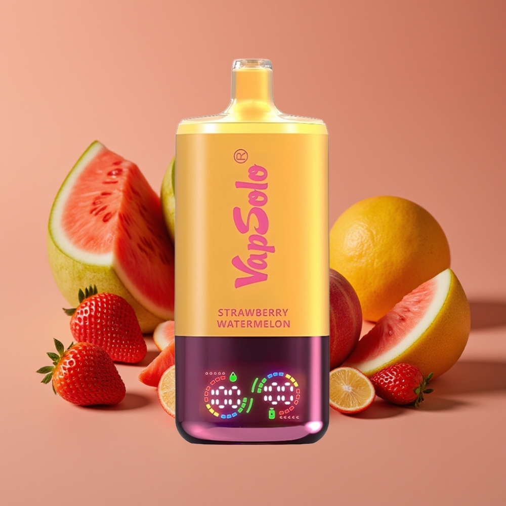 VapSolo Triple 30000 Puffs Jagoda Lubenica & Limun Breskva 40ml, 20mg/ml/50mg/ml, Type-C