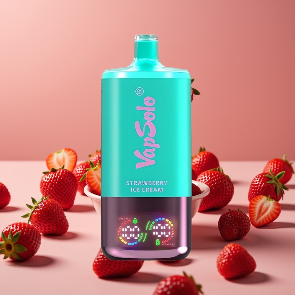 VapSolo Triple 30000 Puffs Jagoda Sladoled, 40ml, 20mg/ml, Type-C