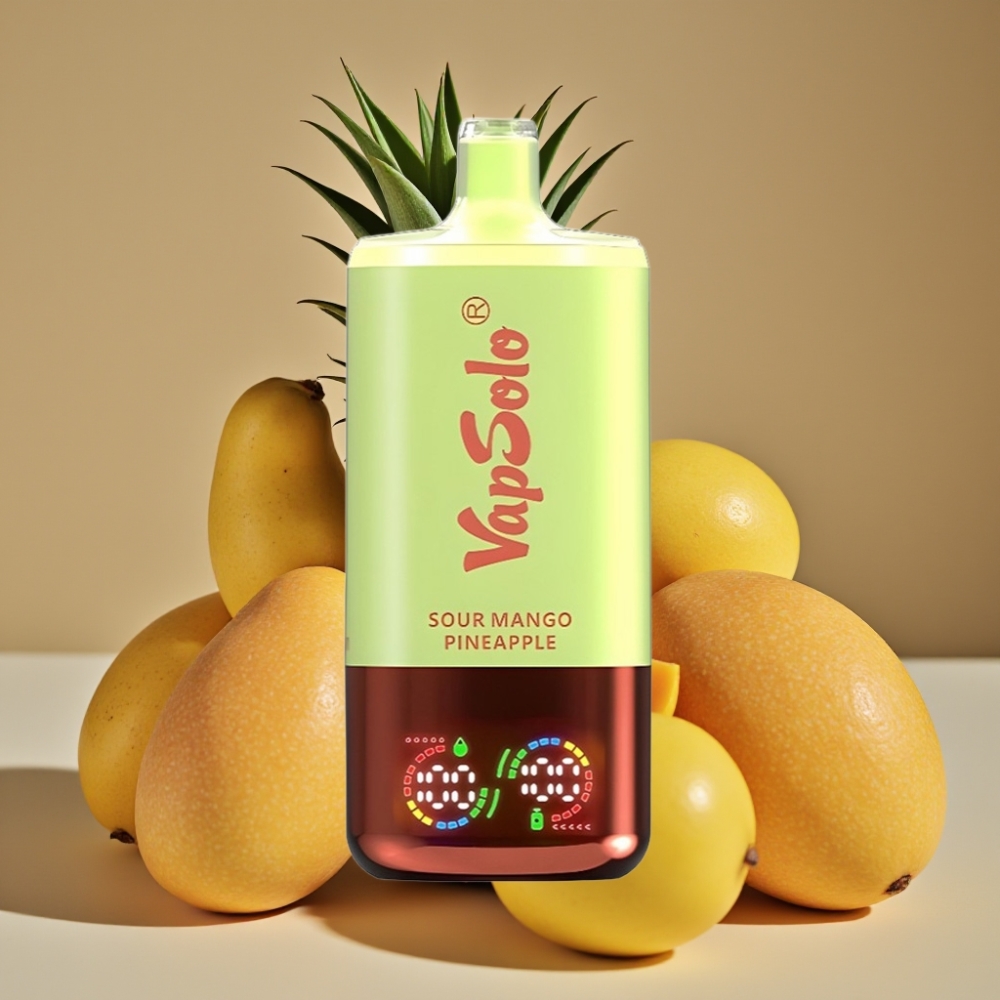 VapSolo Triple 30000 Puffs Kiselo Mango Ananas, 40ml, 20/50 mg/ml, Type-C
