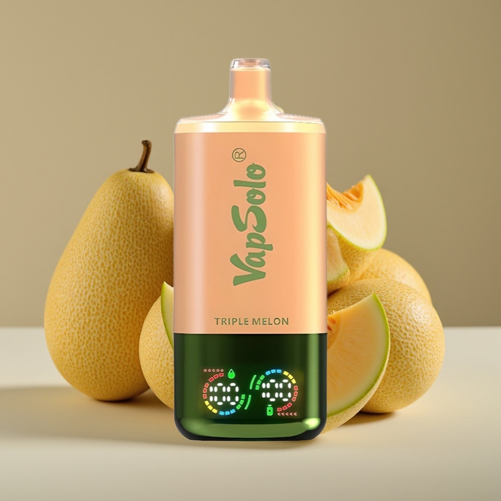 VapSolo Triple 30000 Puffs Trojna dinja, 40ml, 20/50 mg/ml, Type-C