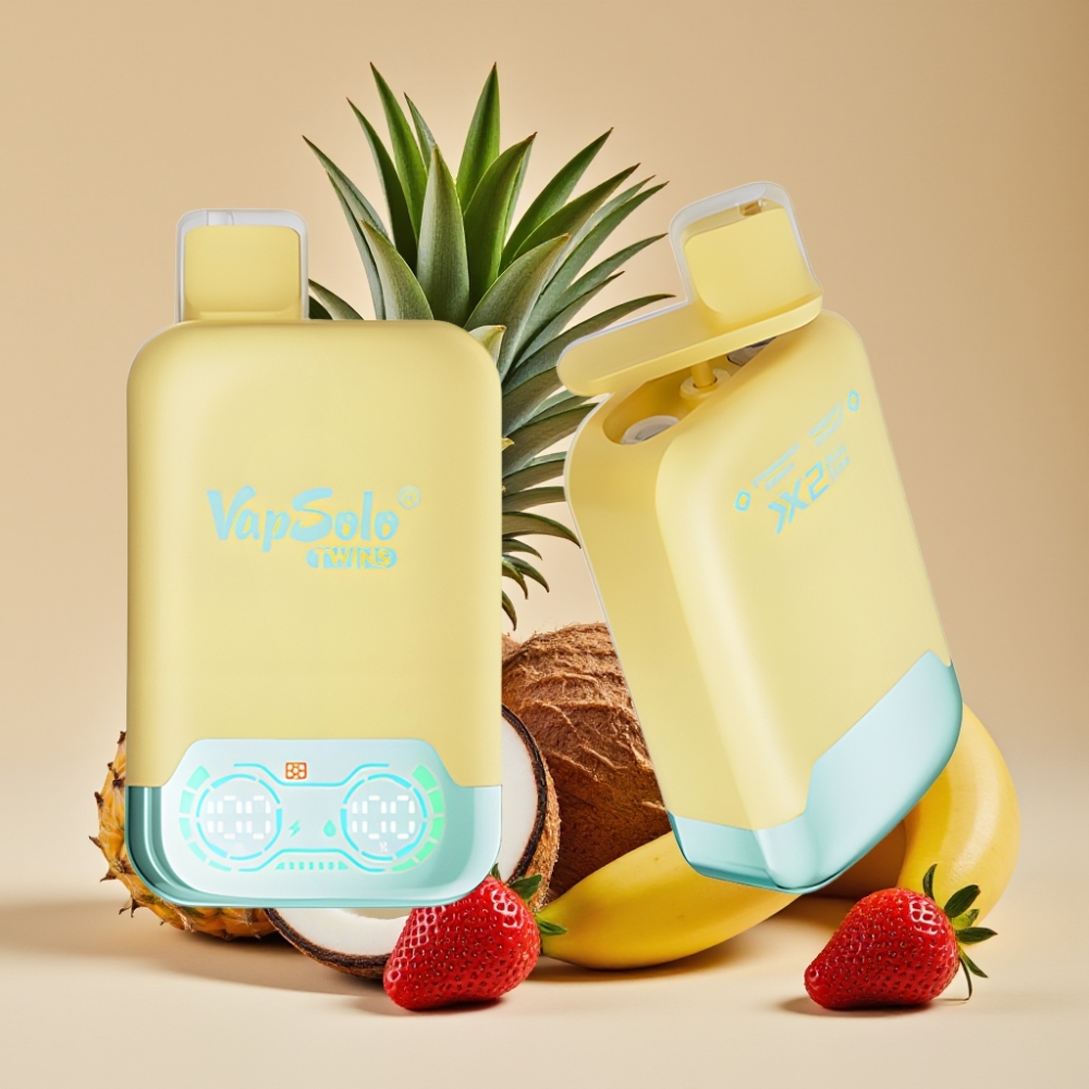 Vapsolo Twins 20000 Puffs Ananas Kokos & Jagoda Banana, 40 ml, 20mg/ml, Type-C