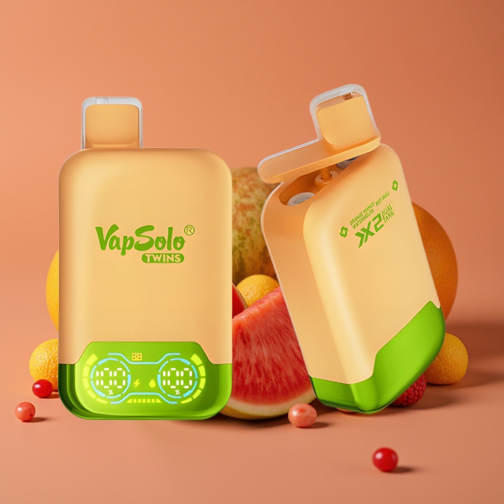 Vapsolo Twins 20000 Puffs Naranča Mango Lubenica & Red Bull, 40ml, 20mg/ml, Type-C