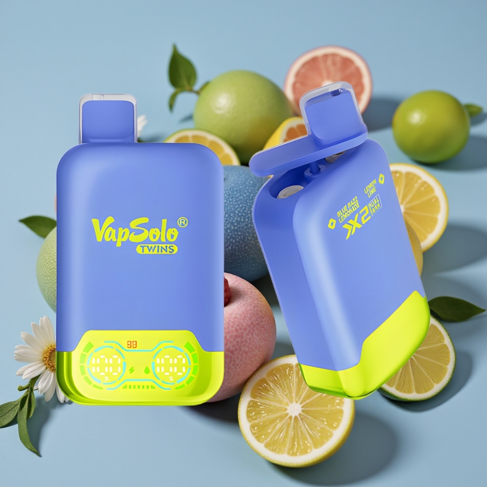 Vapsolo Twins Plava Malina Limunada & Limeta Limun 20000 Pufova, 40ml, Type-C
