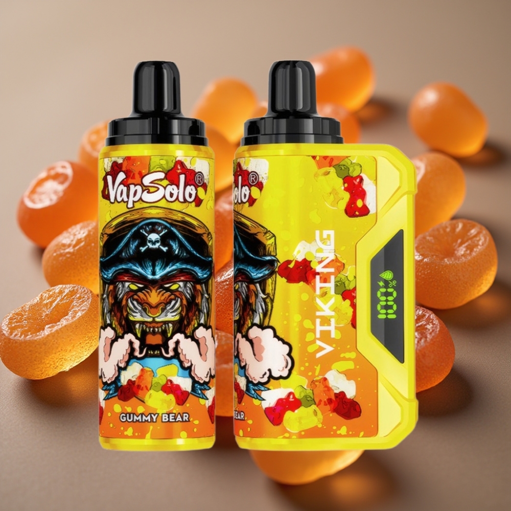 VapSolo VIKING 12000 Puffs Jednokratna Vape Gumeni Medvjedić 22ml 20/50mg/ml Type-C