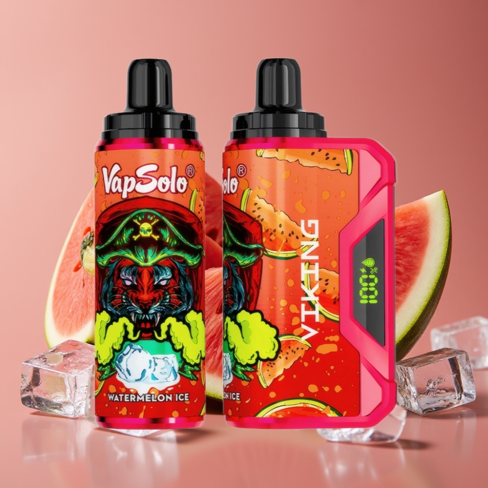 VapSolo VIKING 12000 Puffs Jednokratna Vape Lubenica Led (22ml, 20/50 mg/ml, Type-C)