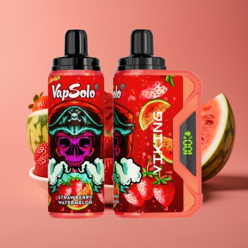 VapSolo VIKING 12000 Pufova Jednokratna Vape Jagoda Lubenica, 22ml, 20/50 mg/ml, Type-C