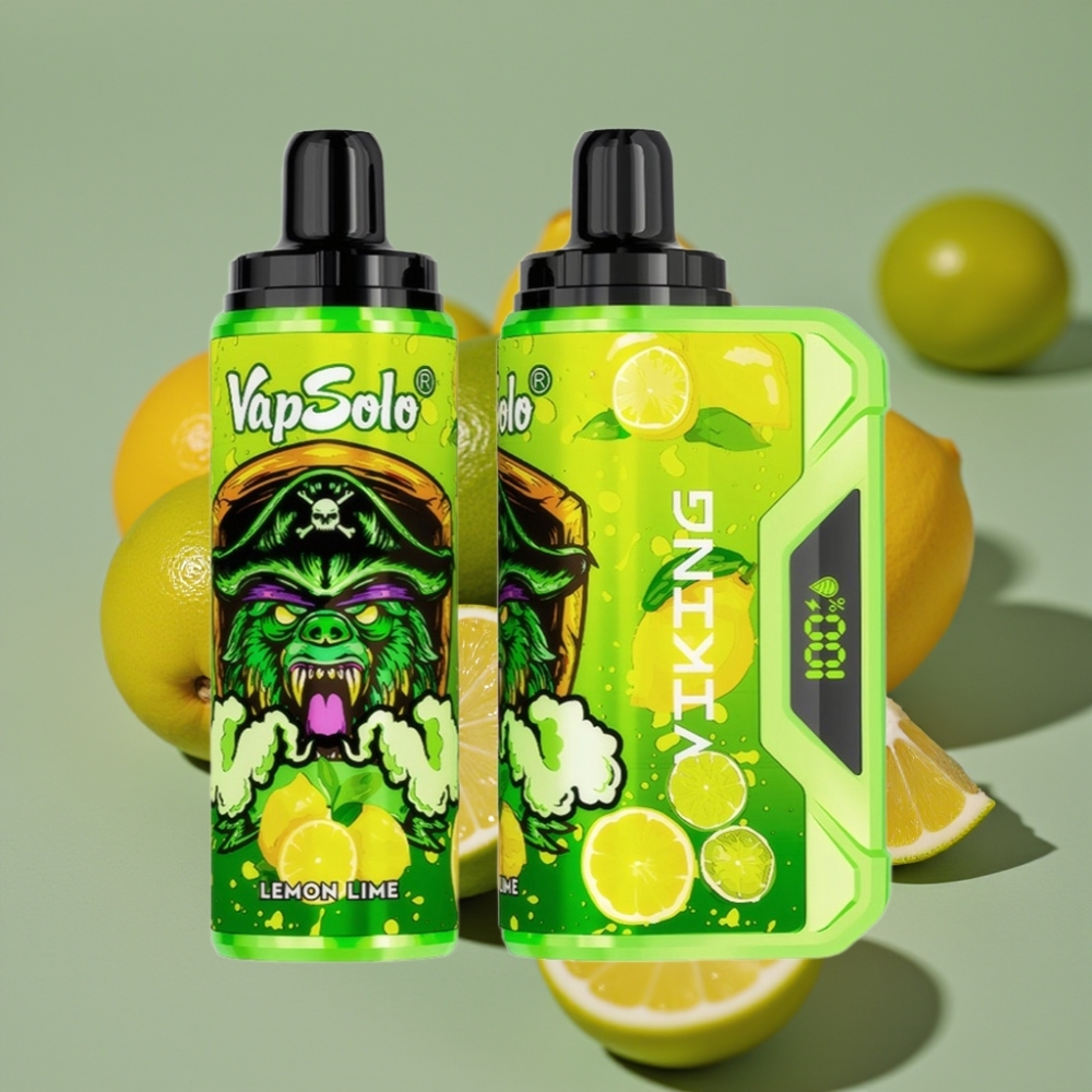 VapSolo VIKING 12000 Pufova Jednokratna Vape Limeta i Limun, 22ml, 20/50 mg/ml, Type-C