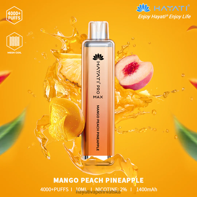 Hayati Hrvatska - Hayati Pro Max za jednokratnu upotrebu 0D4PD111 mango breskva ananas