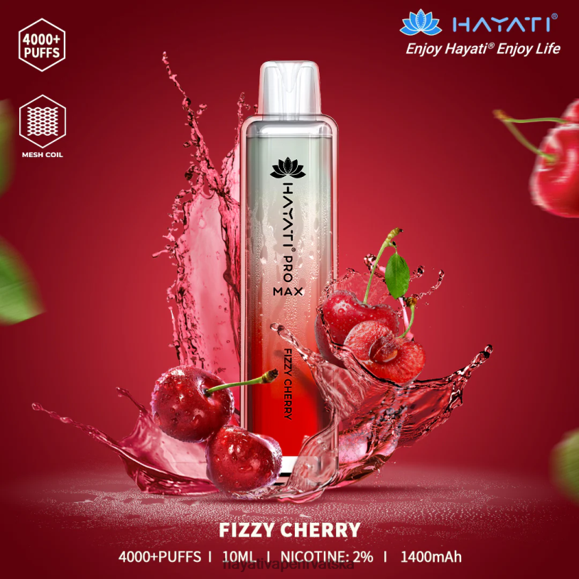Hayati Vape Hrvatska - Hayati Pro Max za jednokratnu upotrebu 0D4PD103 gazirana višnja